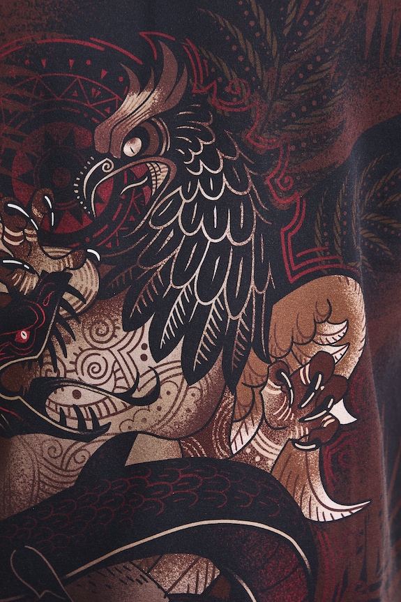 T-shirt męski bawełniany z elastanem RS26-TSM903 brązowy