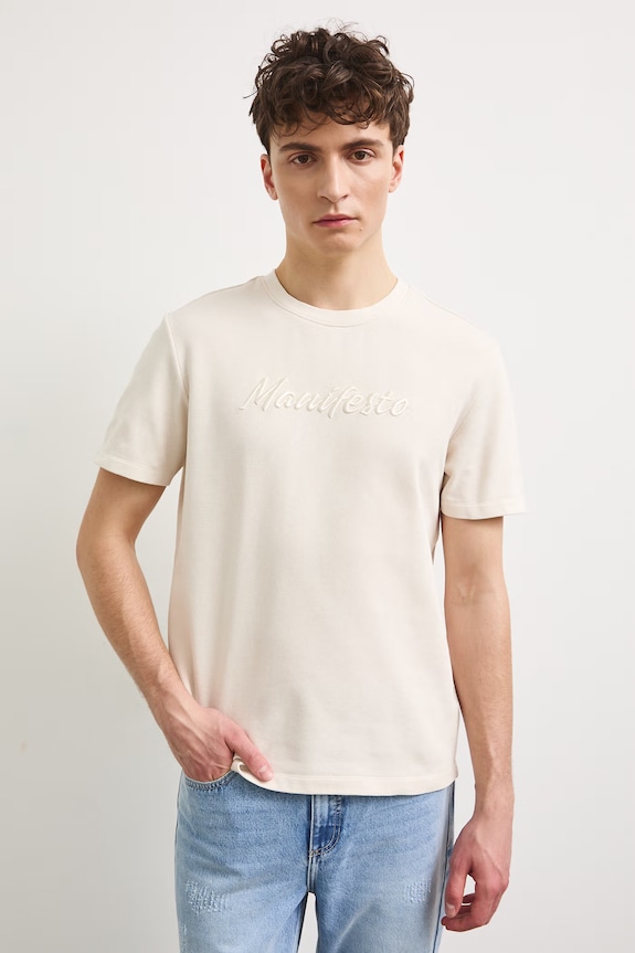 Medicine T-shirt męski bawełniany RS26-TSM908 beżowy RS26