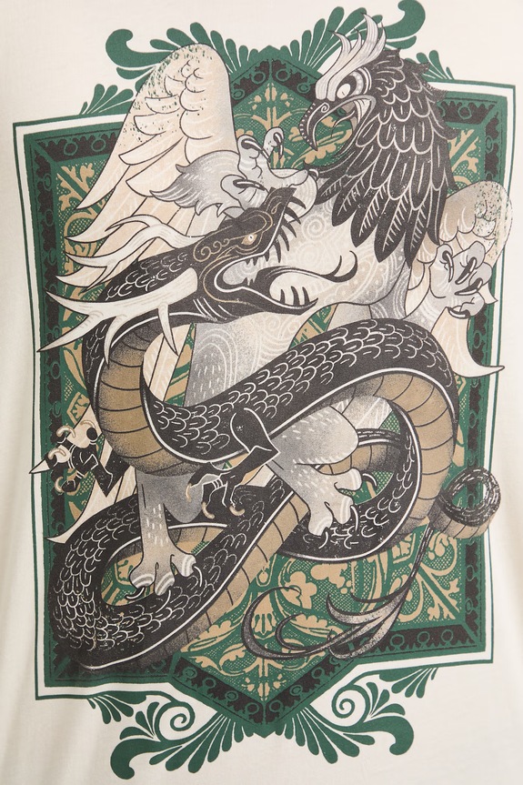 tričko pánske bavlnené s potlačou RS26-TSM910 béžová