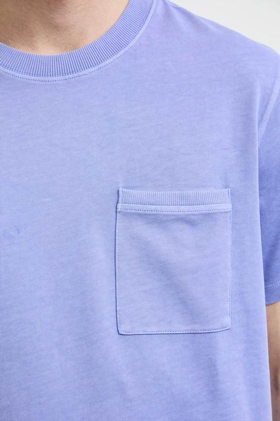 T-shirt męski bawełniany RS26-TSMA02 fioletowy