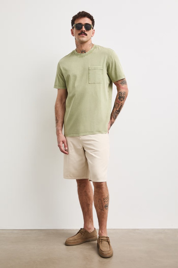 T-shirt męski bawełniany RS26-TSMA02 zielony RS26