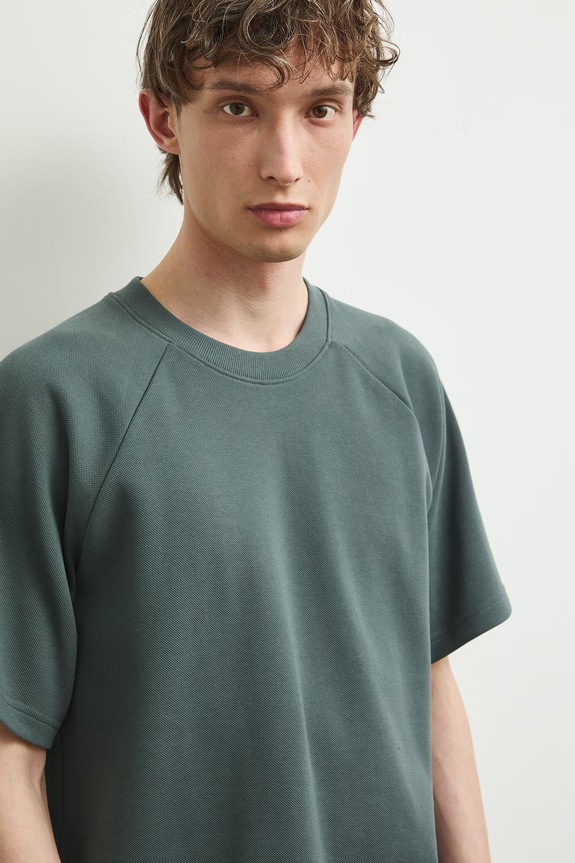 T-shirt męski gładki zielony RS26-TSMA05