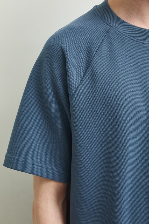 T-shirt męski gładki RS26-TSMA05 niebieski