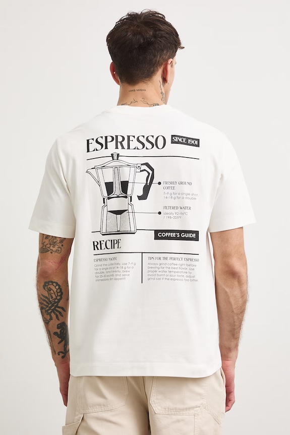 Odzież Medicine T-shirt męski bawełniany RS26-TSMA23 beżowy