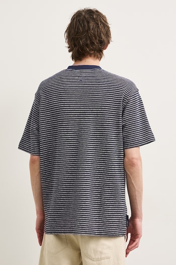 Medicine T-shirt męski bawełniany z elastanem granatowy RS26-TSMA50