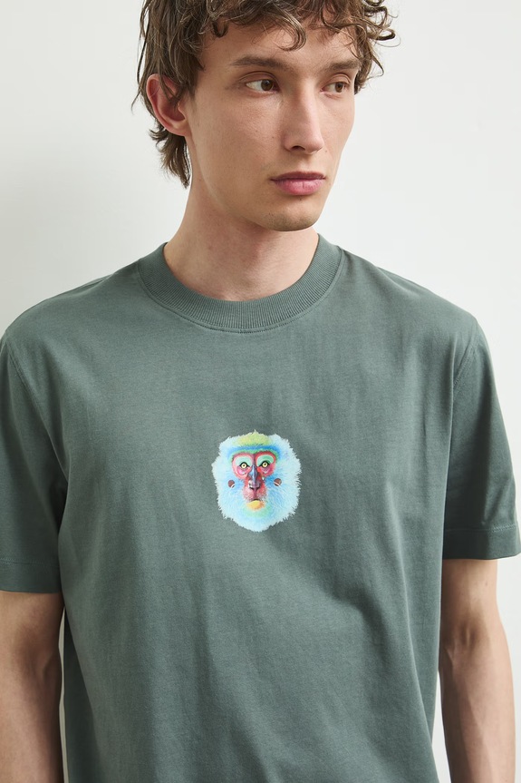 Medicine T-shirt męski bawełniany zielony RS26-TSMA51