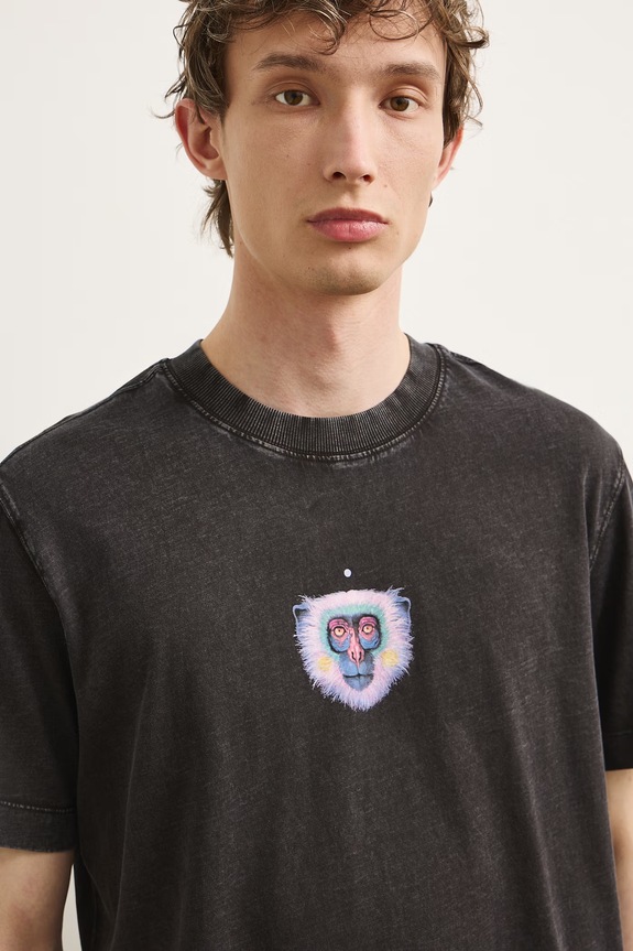 Medicine T-shirt męski bawełniany RS26-TSMA51 czarny