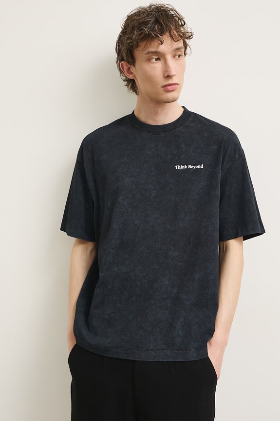 Odzież Medicine T-shirt męski bawełniany RS26-TSMA53 czarny