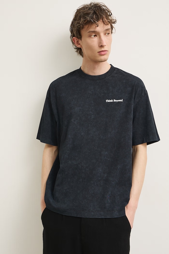Odzież Medicine T-shirt męski bawełniany RS26-TSMA53 czarny