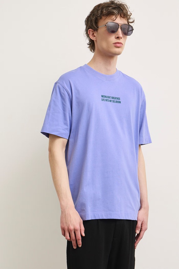 Medicine T-shirt męski bawełniany RS26-TSMA54 fioletowy RS26