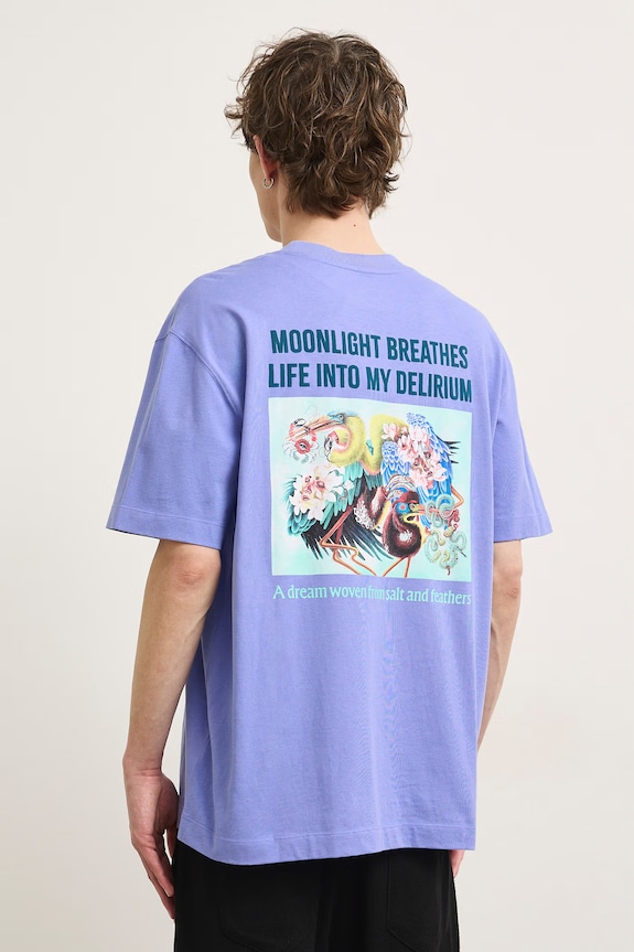 Medicine T-shirt męski bawełniany fioletowy RS26-TSMA54