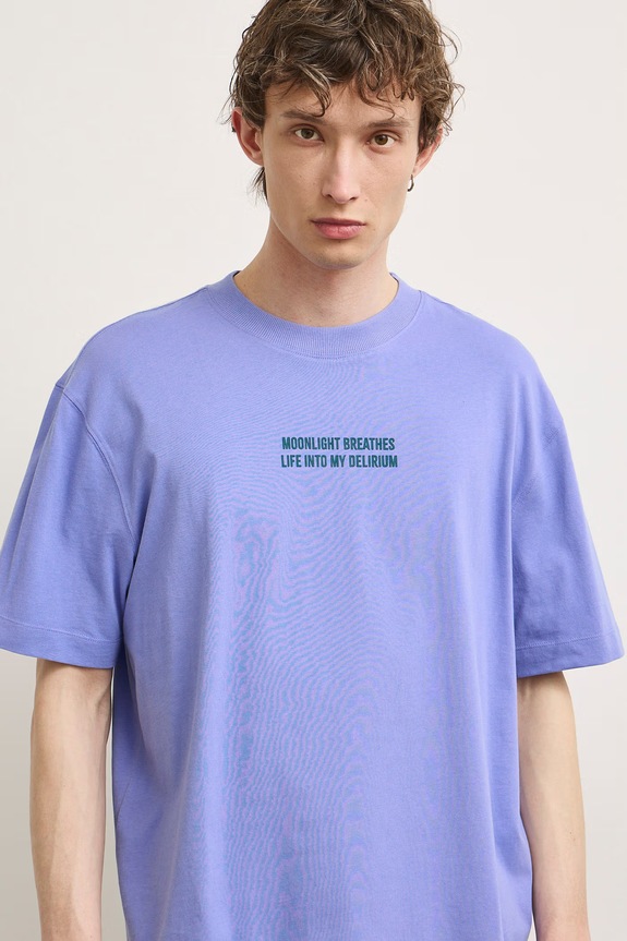 Medicine T-shirt męski bawełniany RS26-TSMA54 fioletowy