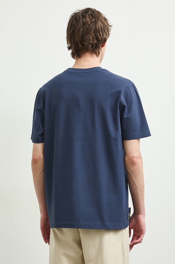 Medicine T-shirt męski bawełniany z elastanem granatowy RS26-TSMA62