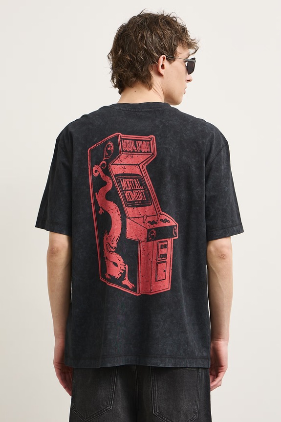 Odzież Medicine T-shirt męski bawełniany RS26-TSMA71 czarny