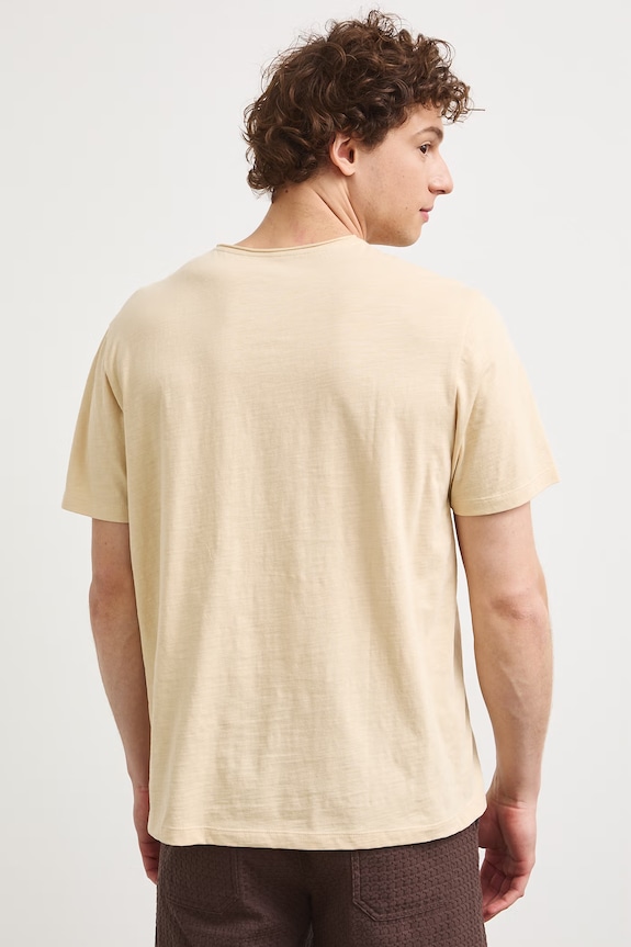 Odzież Medicine T-shirt męski bawełniany RS26-TSMB01 beżowy