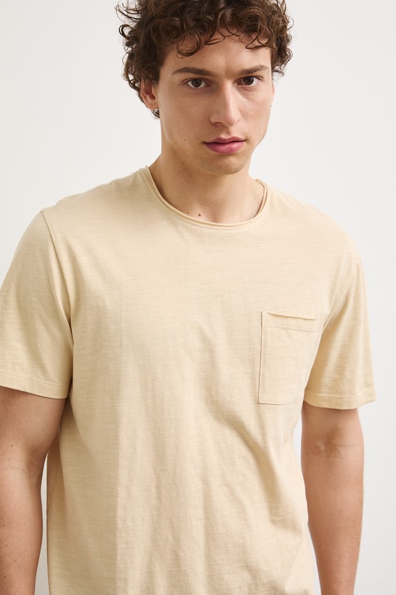 Medicine T-shirt męski bawełniany beżowy RS26-TSMB01