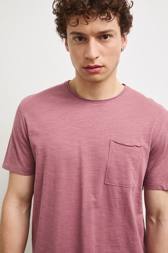 Medicine T-shirt męski bawełniany różowy RS26-TSMB01
