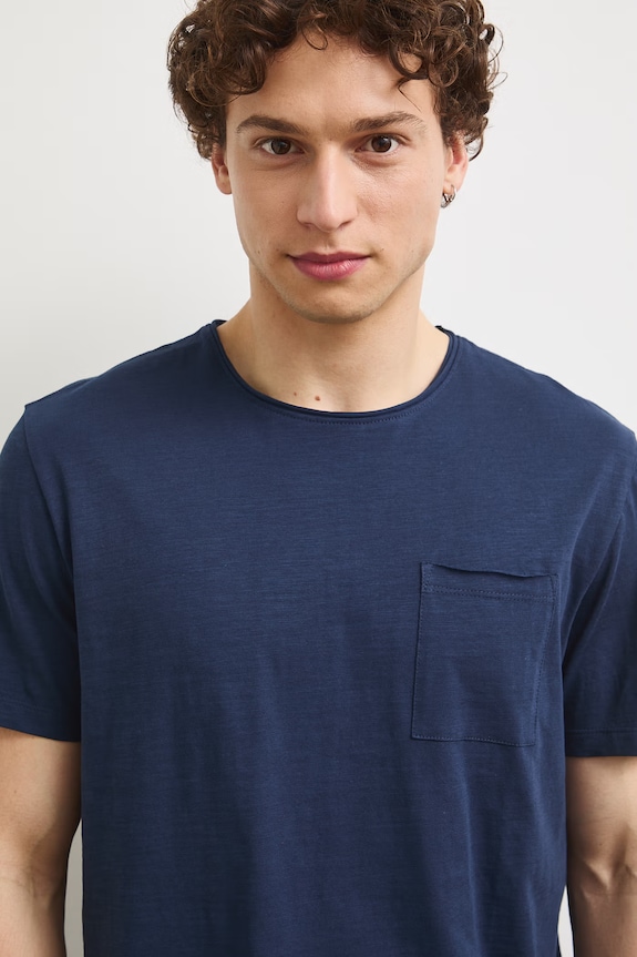 Medicine T-shirt męski bawełniany granatowy RS26-TSMB01