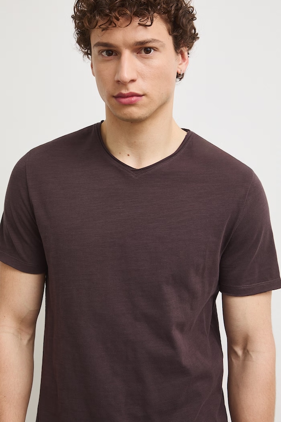 Medicine T-shirt męski bawełniany brązowy RS26-TSMB03