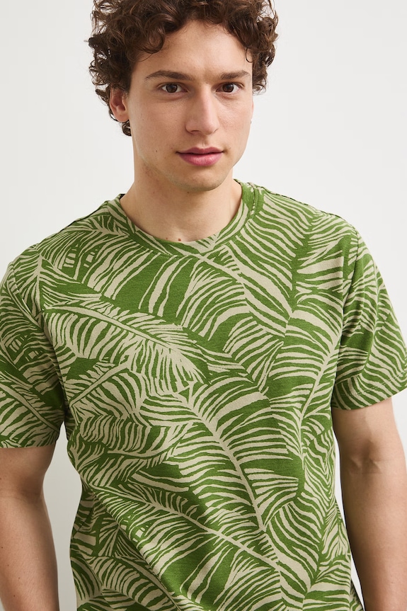 Medicine T-shirt męski bawełniany zielony RS26-TSMB11