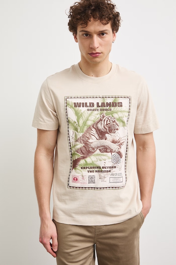 Medicine t-shirt męski bawełniany RS26-TSMB13 beżowy RS26