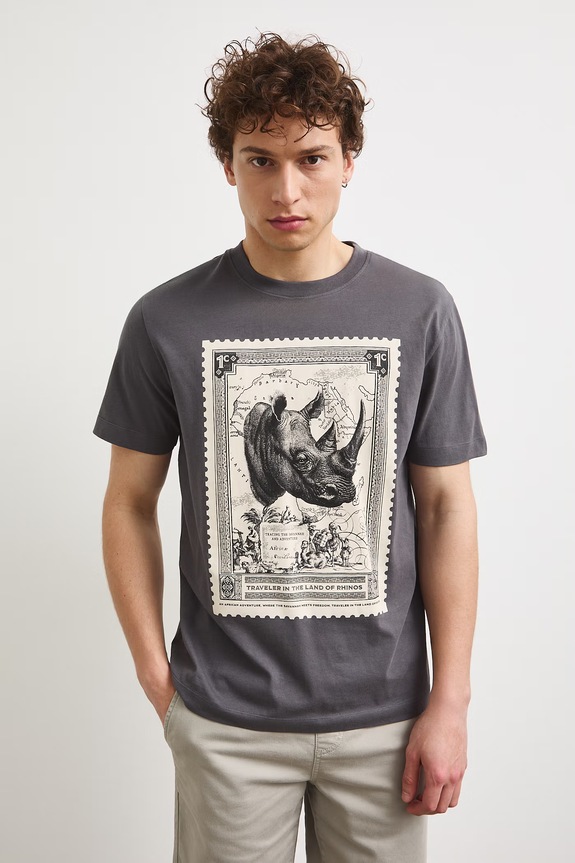 Medicine t-shirt męski bawełniany RS26-TSMB14 szary RS26