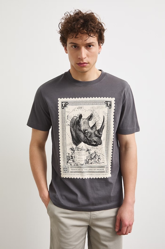 Medicine t-shirt męski bawełniany RS26-TSMB14 szary RS26