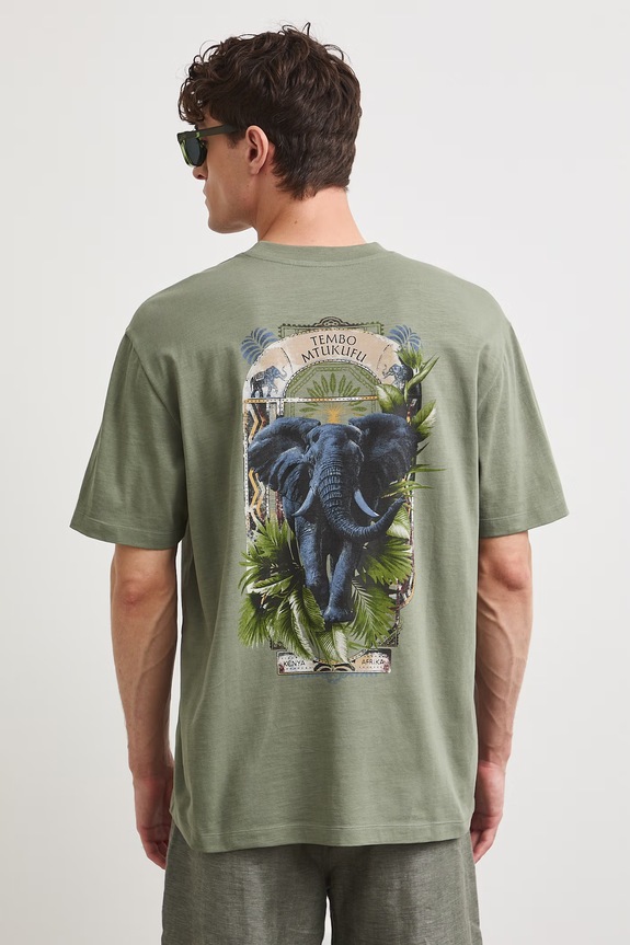 Odzież Medicine T-shirt męski bawełniany RS26-TSMB16 zielony