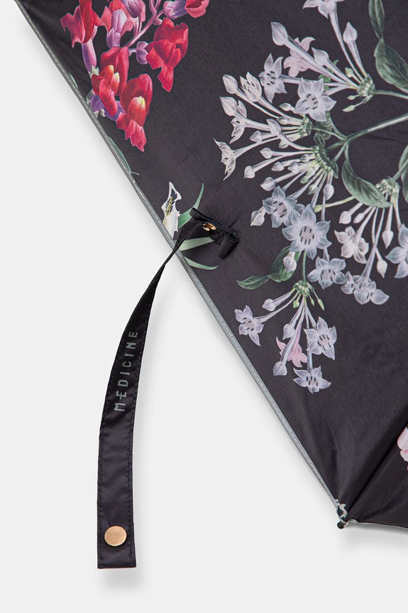 Parasol składany w kwiaty RS26-UMU501 zielony