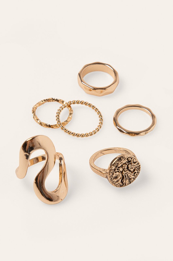 Medicine - gyűrű Basic (6 darab) arany RW19.AKD703