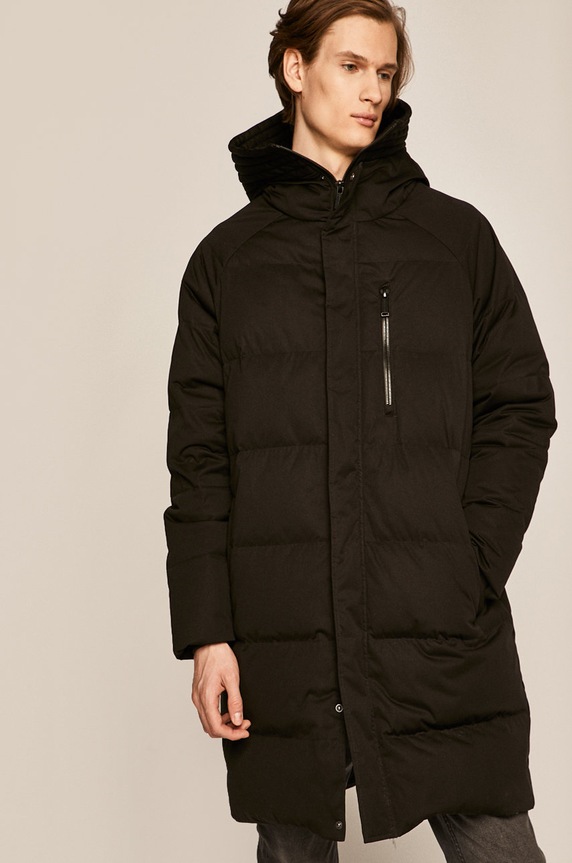 Kurtka męska puchowa czarna czarny RW19.KUM805