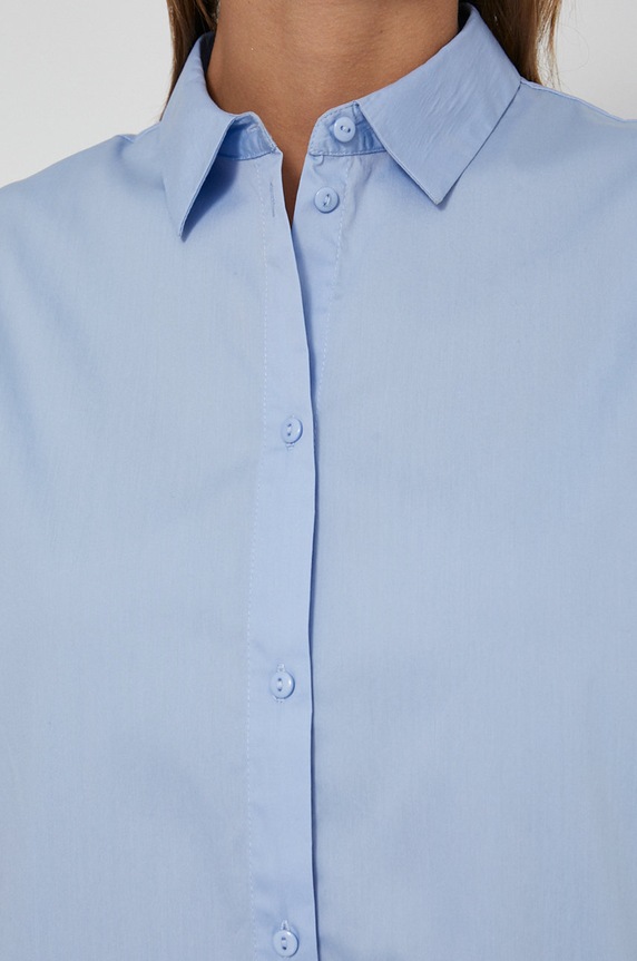 Koszula damska gładka niebieska RW21-KDD902 niebieski RW21