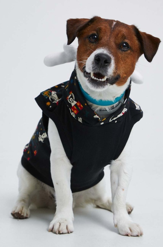 Bluza dla pupila wzorzysta kolor czarny czarny RW22.BLUA01