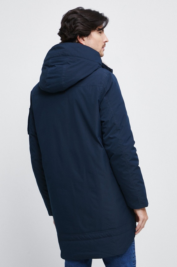 Oblečenie Bunda pánska zateplená tmavomodrá farba RW22.KUM704 tmavomodrá