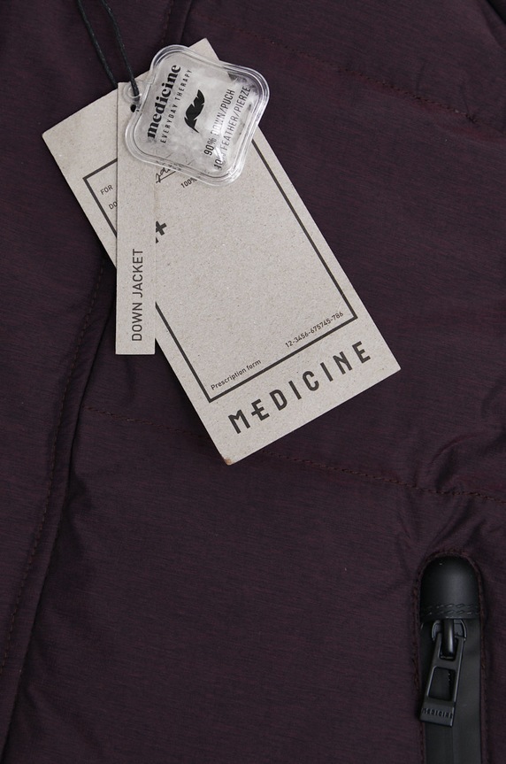 Kurtka puchowa męska ocieplana kolor bordowy RW22.KUM802