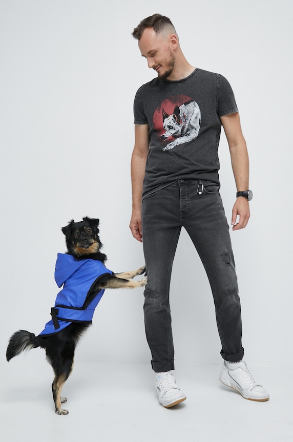 Doplnky Bunda pre zvieratko z hladkého materiálu RW22.KUU501 fialová