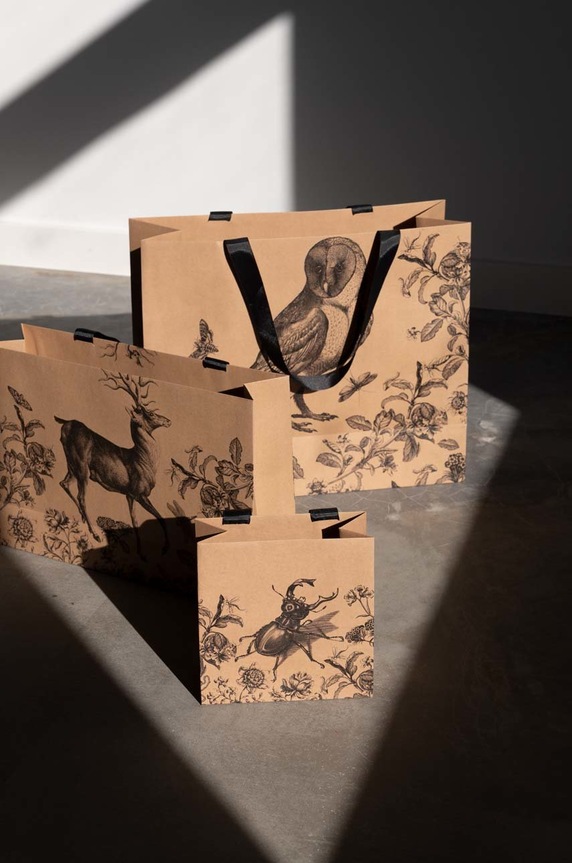 Torebka prezentowa kolor brązowy brązowy RW22.ROU904