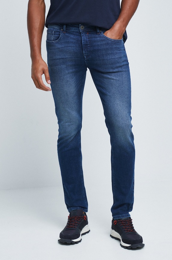 Pánske rifle slim fit modrá RW22.SJM012