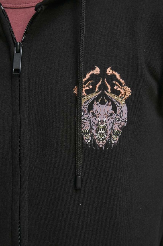 Bluza męska z nadrukiem kolor czarny RW23.BLM402 czarny
