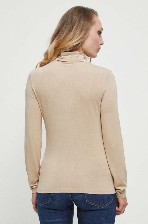 Odzież Longsleeve damski gładki kolor beżowy RW23.BUD062 beżowy