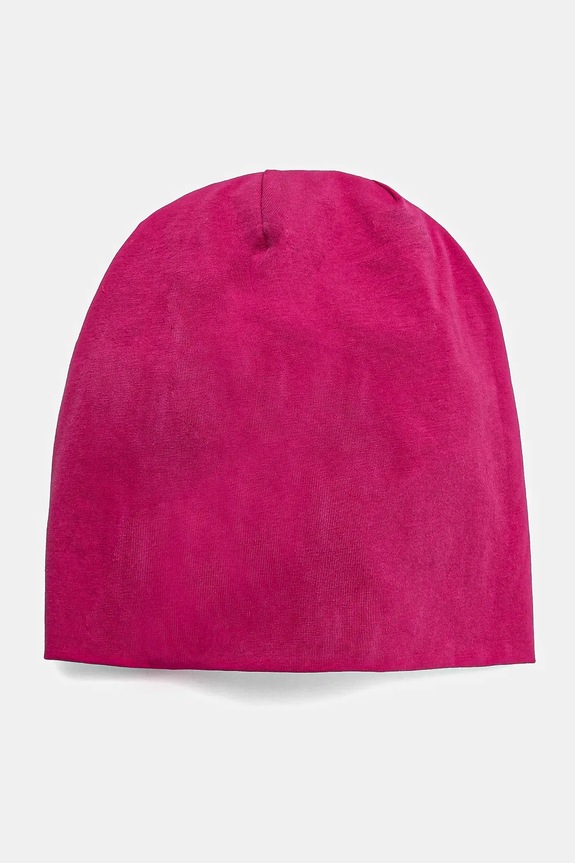 Bavlněná čepice dámská beanie, s elastanem růžová barva další růžová RW23.CAD030
