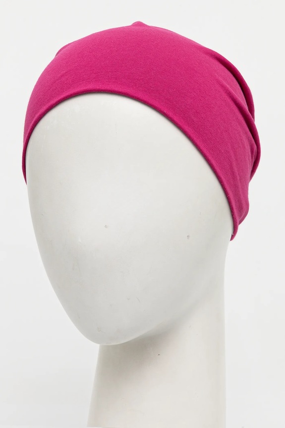 Doplňky Bavlněná čepice dámská beanie, s elastanem růžová barva RW23.CAD030 růžová
