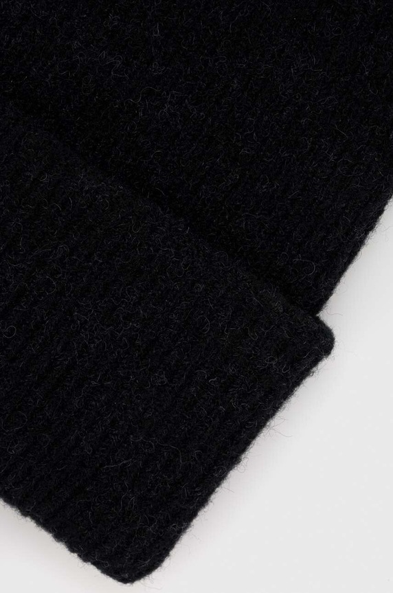 Doplnky Čiapka s prímesou vlny dámska beanie čierna farba RW23.CAD080 čierna