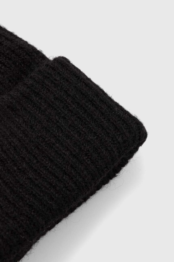 Doplňky Čepice z vlněné směsi dámská černá barva RW23.CAD701 černá