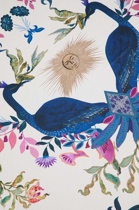 Sypialnia Zasłona dekoracyjna z kolekcji Medicine x Veronika Blyzniuchenko (2-pack) kolor multicolor RW23.DEUB50 multicolor