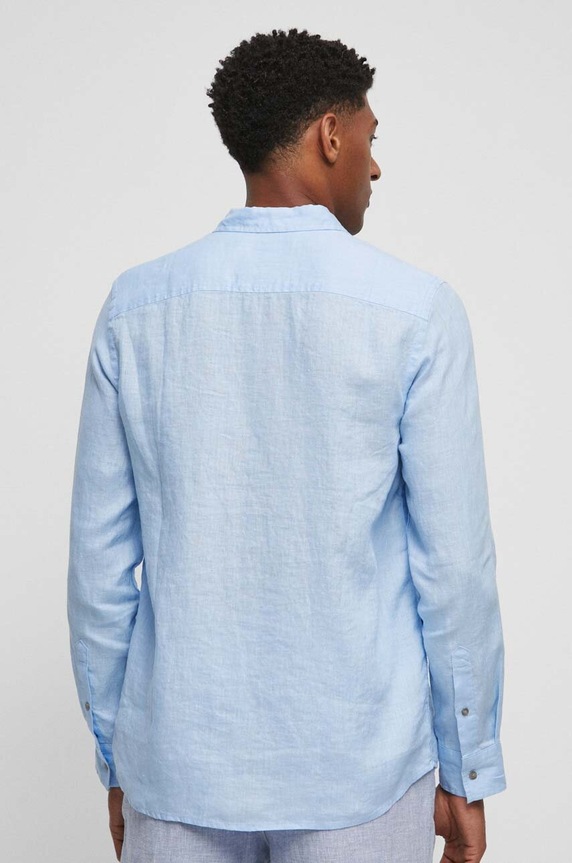 Oblečenie Ľanová košeľa pánska RW23.KDM013 modrá