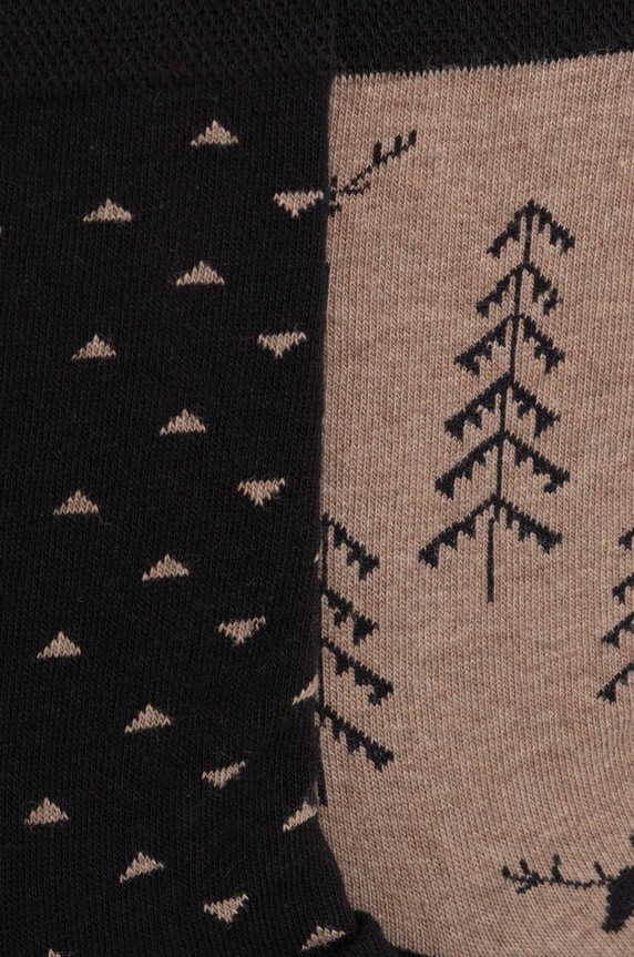 Odzież Skarpetki bawełniane męskie wzorzyste (2-pack) kolor multicolor RW23.LGM707 multicolor