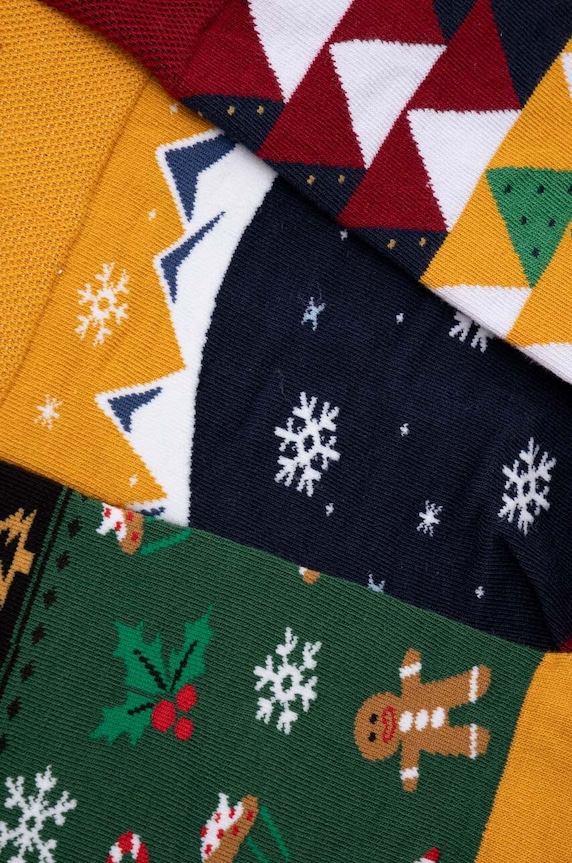 Bavlněné ponožky pánské vánoční (3-pack) více barev RW23.LGMA11 vícebarevná RW23
