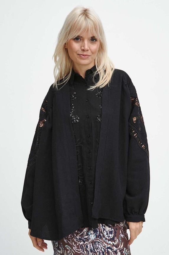 Odzież Medicine kimono bawełniane RW23.NDD870 czarny