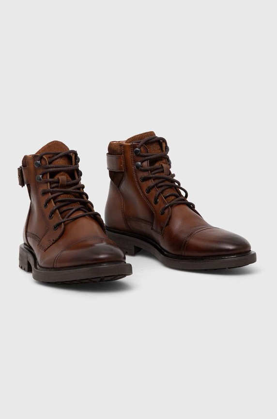 Členkové topánky pánske hnedá farba RW23.OBM601 hnedá RW23